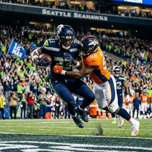 Dynamic Football Action Shot: High-Speed Capture