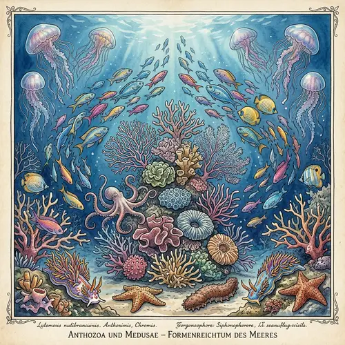 Vibrant Underwater Dreamscape: Marine Life in Focus