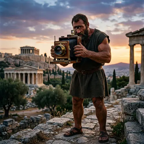 Greek Mythology Cyclops Photo Capture Scene