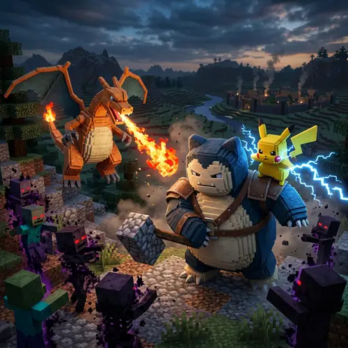 Unique Heroes Unite in Minecraft Adventure