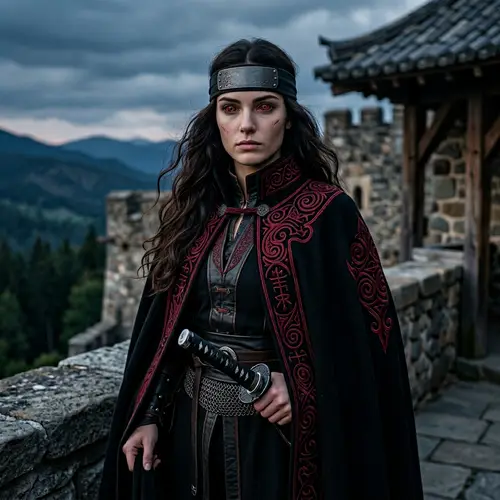 Female Itachi Uchiha - Dark-Haired Mystery with Red and Black Eyes