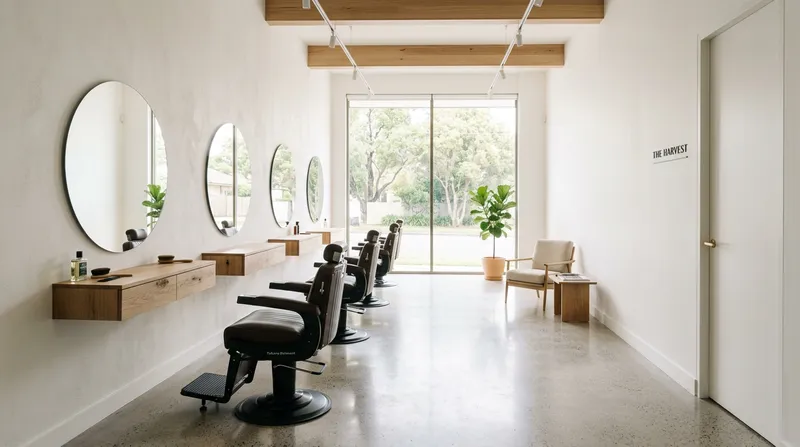 Beautiful Minimalist Barbershop Interior Design Beautiful Minimalist Barbershop Interior Design