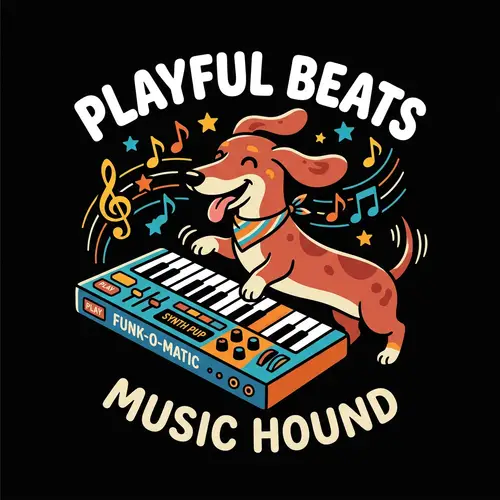 Playful Dachshund Vector Graphic Illustration for T-Shirt Printing