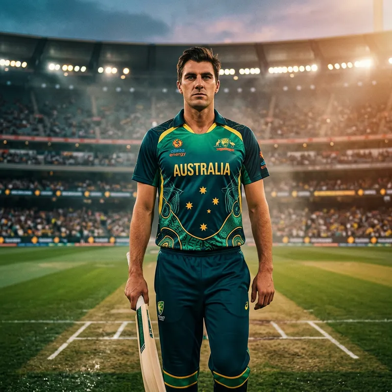 New Australia Away Jersey Featuring Pat Cummins