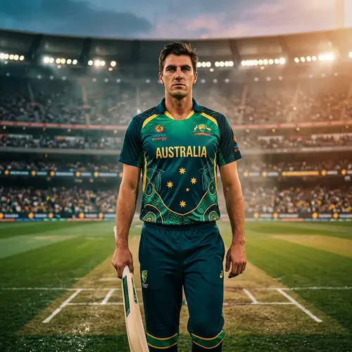 New Australia Away Jersey Featuring Pat Cummins