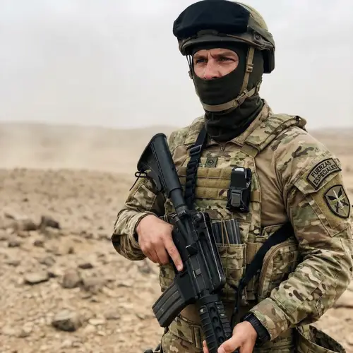 Mexican Navy Special Forces Soldier in Intense Tactical Gear