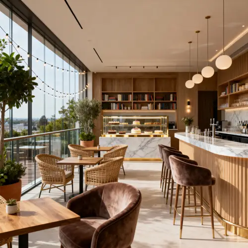 Modern Cozy Bakery with High-End Cakes