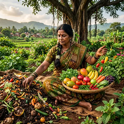 Mother Nature Transforming Food Waste into Bountiful Meal