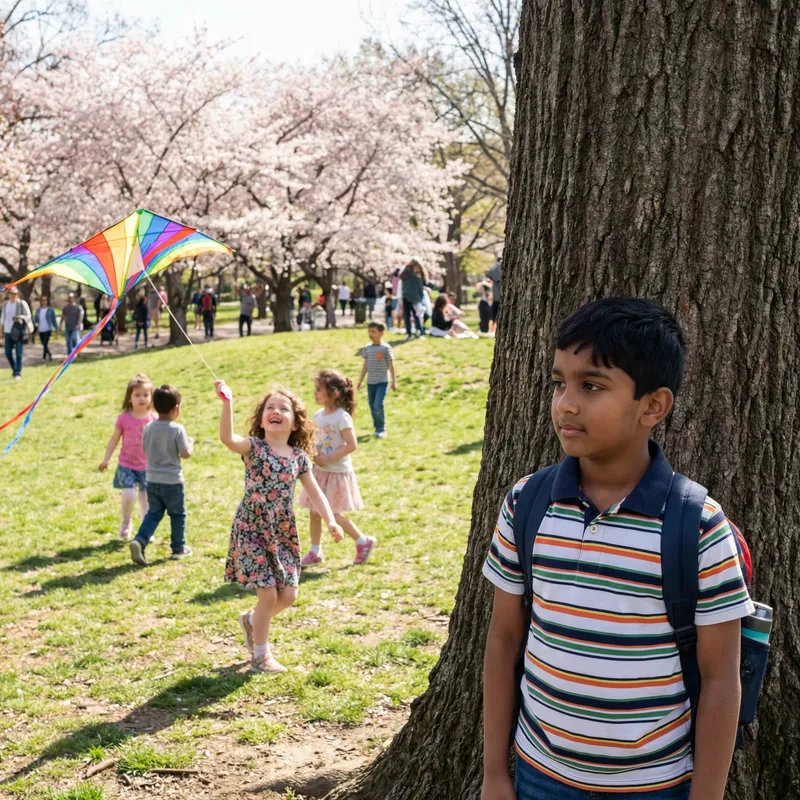 Heartfelt One-Sided Love in a Park Setting