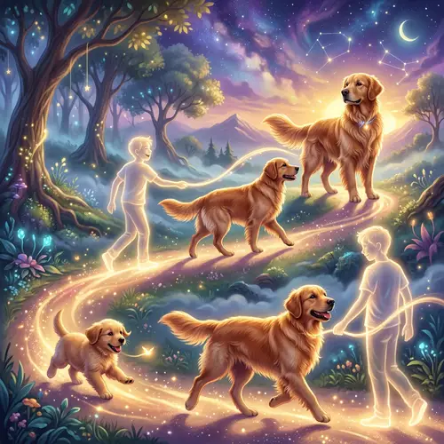 Golden Retriever Evolution: From Puppy to Adult | Surreal Transformation