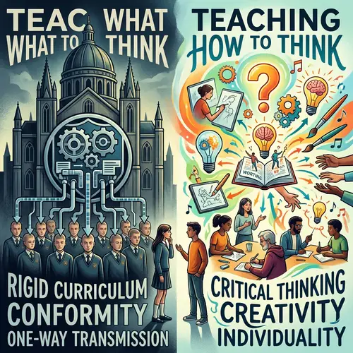 Modern Education Critique: Teaching What vs. How to Think