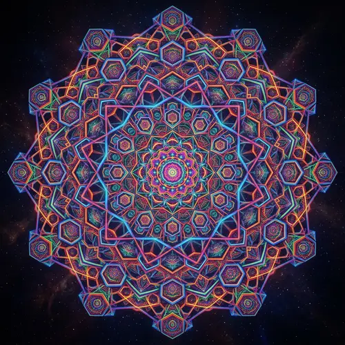 Colorful Geometrical Fractal Patterns