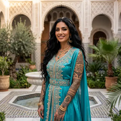Enchanting Middle-Eastern Woman: Gorgeous Princess Jasmine with Tattoos