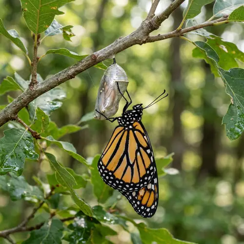 Caterpillar Transformation into Realistic Butterfly