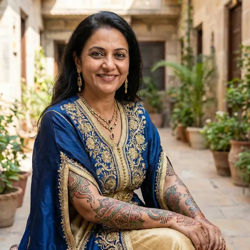 Realistic Princess Jasmine Inspired Woman with Gorgeous Tattoos