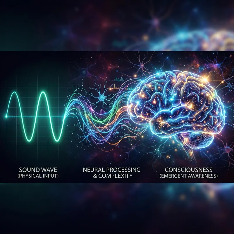 Sound Wave Evolving Into Consciousness - Abstract Visual