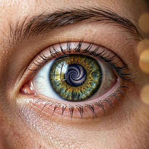 Beautiful Fractal Pattern in Human Eye Pupil