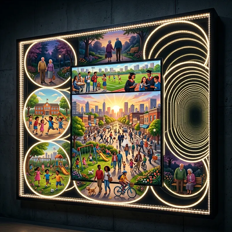 Infinity Mirror of Life: A Visual Representation of Endless Life Cycles Infinity Mirror of Life: A Visual Representation of Endless Life Cycles