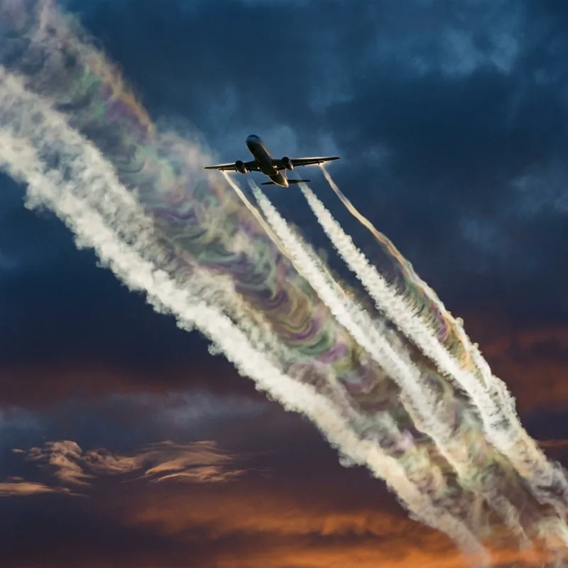 Evil Chemtrail Conspiracy: Poisonous Chemicals Released by Commercial Airplane