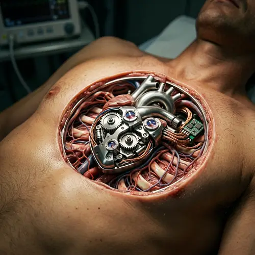 Machine Heart in Human Body - Intricate Fusion of Technology and Biology