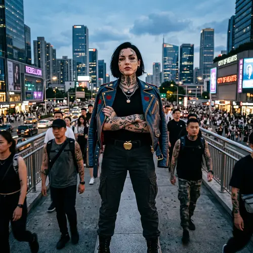 Urban Snow White: Leader with Face Tattoos - Modern Fairy Tale