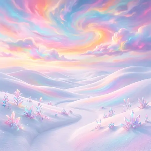 Psychedelic World: Soft White Hills & Vibrant Colors