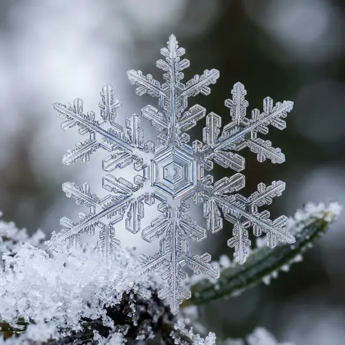 Exquisite Geometric Snowflake Patterns with Subtle Colors