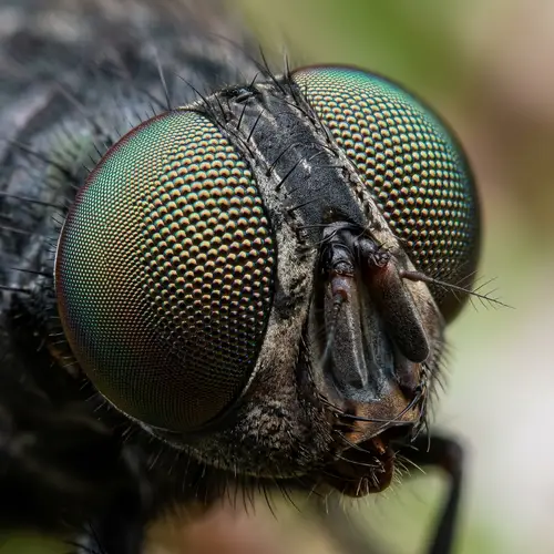 Detailed Fly's Eyes Image - Capturing Nature's Beauty