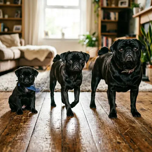 Black Pug Puppy Growth: Dreamy Evolution into Adult