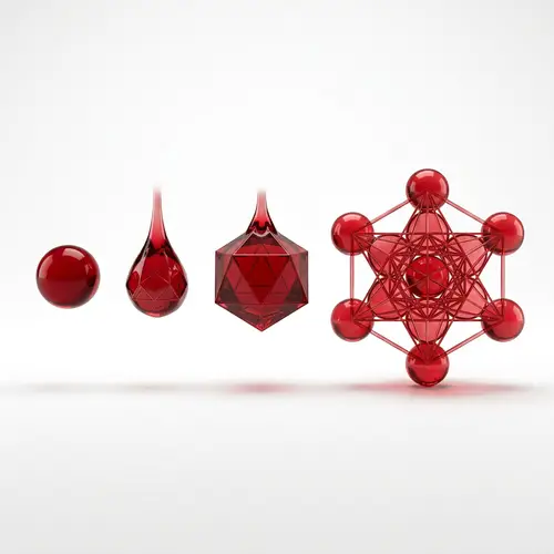 Sacred Geometry Transformation | Artistic Blood Drop Imagery