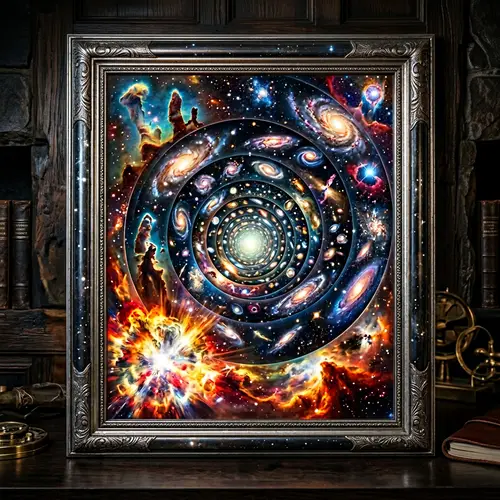 Evolution of the Cosmos in Infinity Mirror