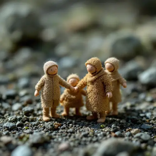 Woman Eats Tiny 2mm Miniature People