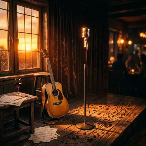 Vintage Music Theme: Love and Heartbreak Imagery