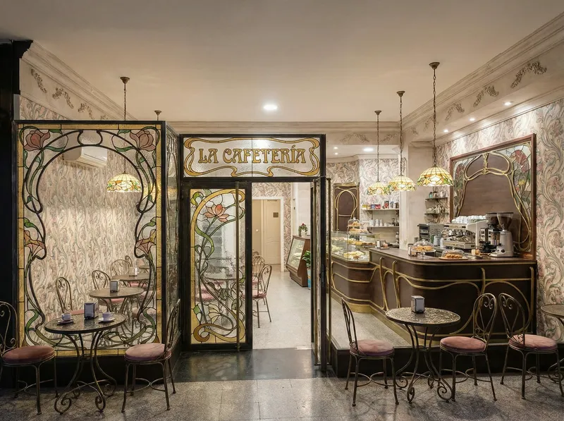 Art Nouveau Style Coffee Shop Transformation