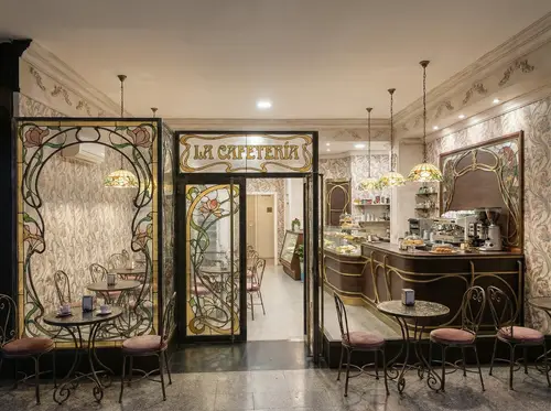 Art Nouveau Style Coffee Shop Transformation