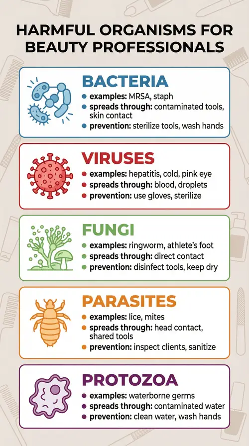 Harmful Organisms Guide for Beauty Professionals