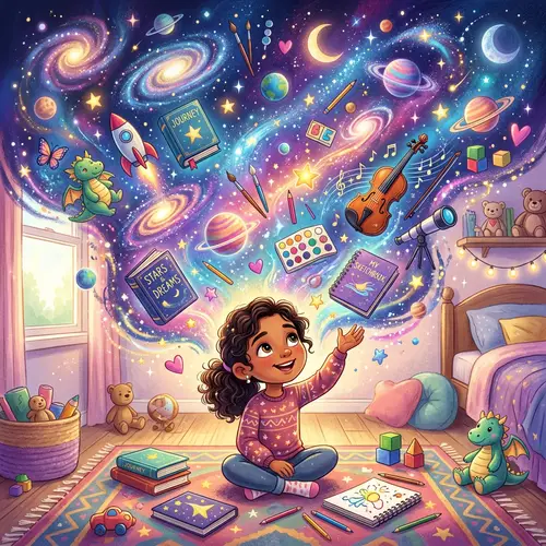 Young Hispanic Girl's Imaginary Universe | Creative Fusion