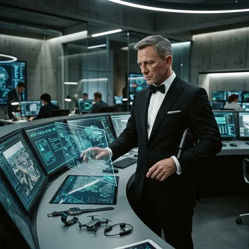 Agent 007 | Spy Thriller Character in Black Tuxedo