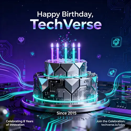 Innovative Design for Tech Company Birthday Event
