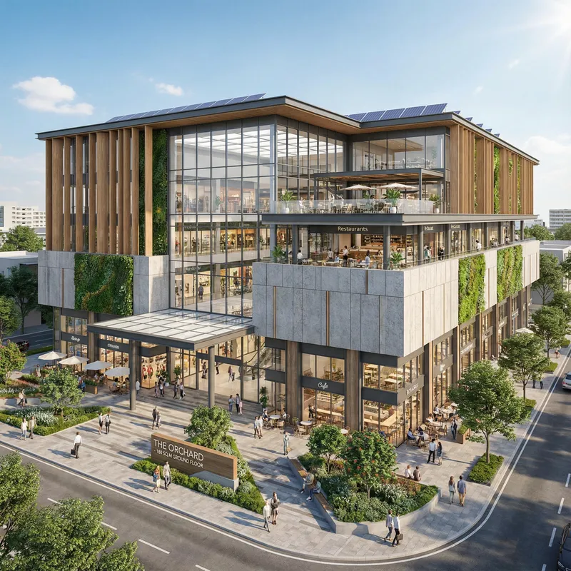 Modern Three-Floor Shopping Mall Design Modern Three-Floor Shopping Mall Design