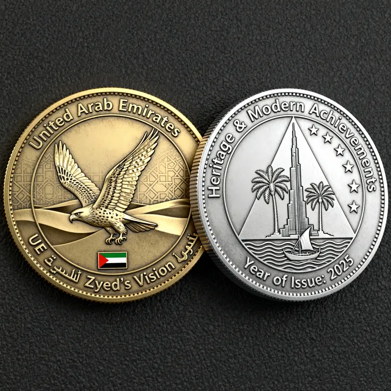 Falcon Coin Featuring UAE Heritage & Modern Design