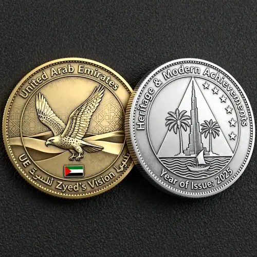 Falcon Coin Featuring UAE Heritage & Modern Design