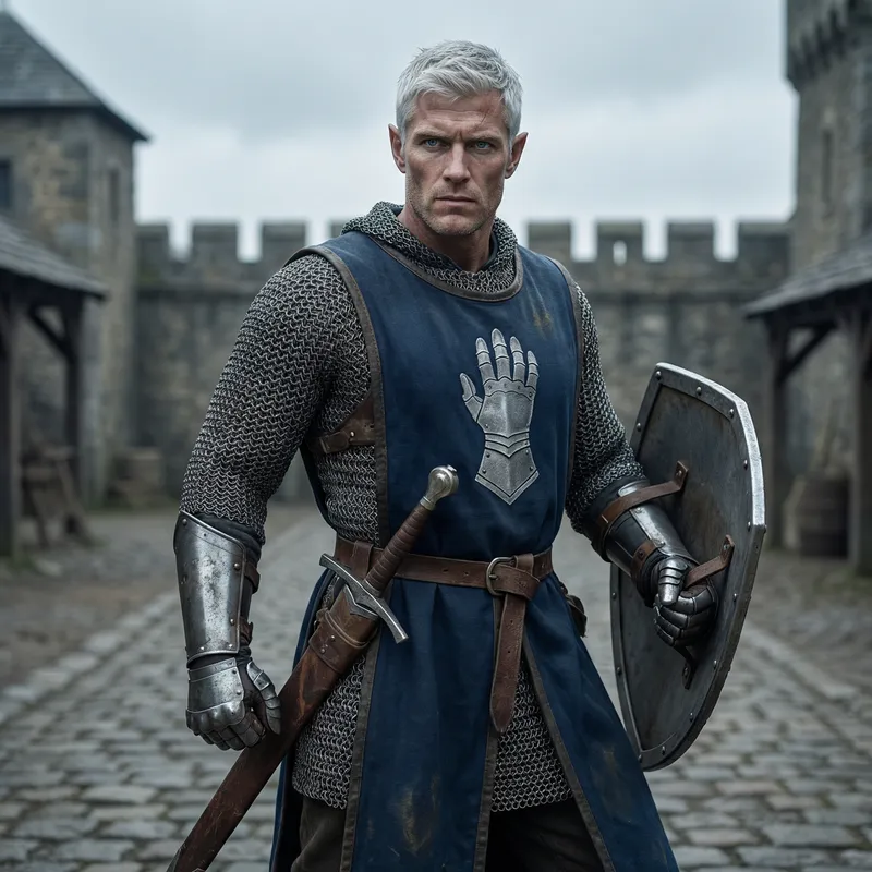 Heroic Half-Elf Paladin: Strength and Valor