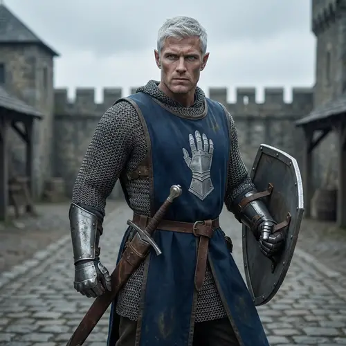 Heroic Half-Elf Paladin: Strength and Valor