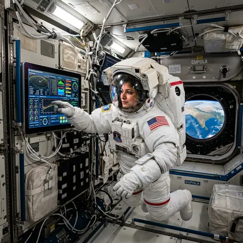 Explore Astronauts Using PCs in Space