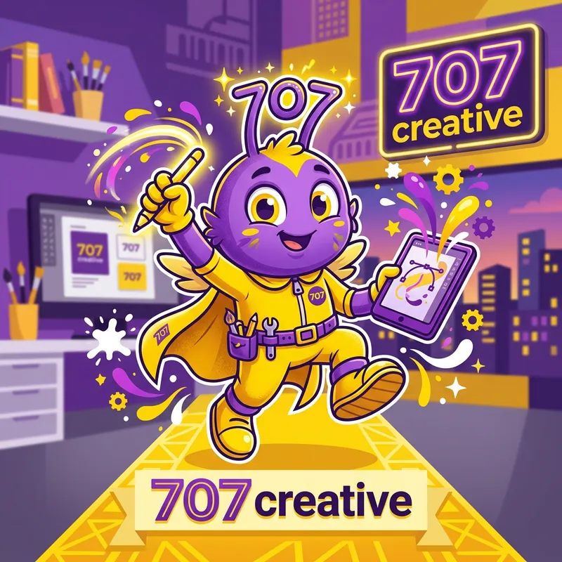 707 Creative Mascot Design: Unique & Vibrant