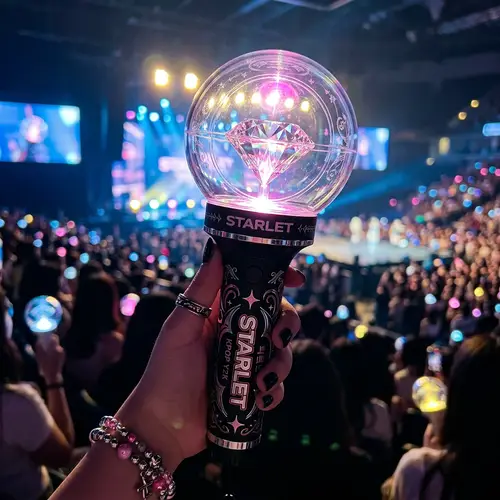 Kpop-inspired Y2K Aesthetic Lightstick with Diamond Design