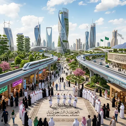 Saudi Arabia 2030: Futuristic Cityscape & Cultural Heritage