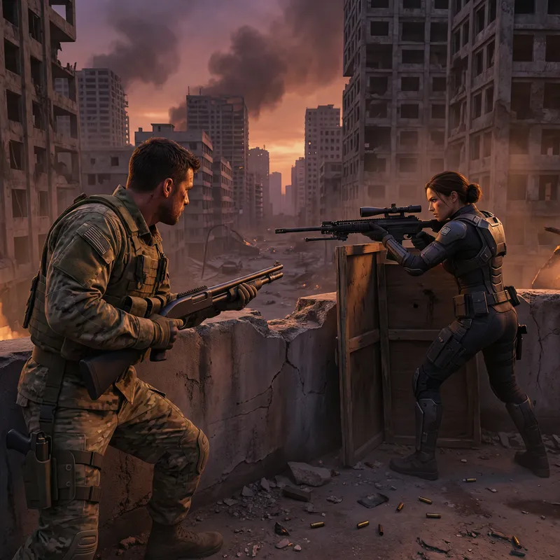 Epic Urban Showdown: Freefire - High-Stakes Battle