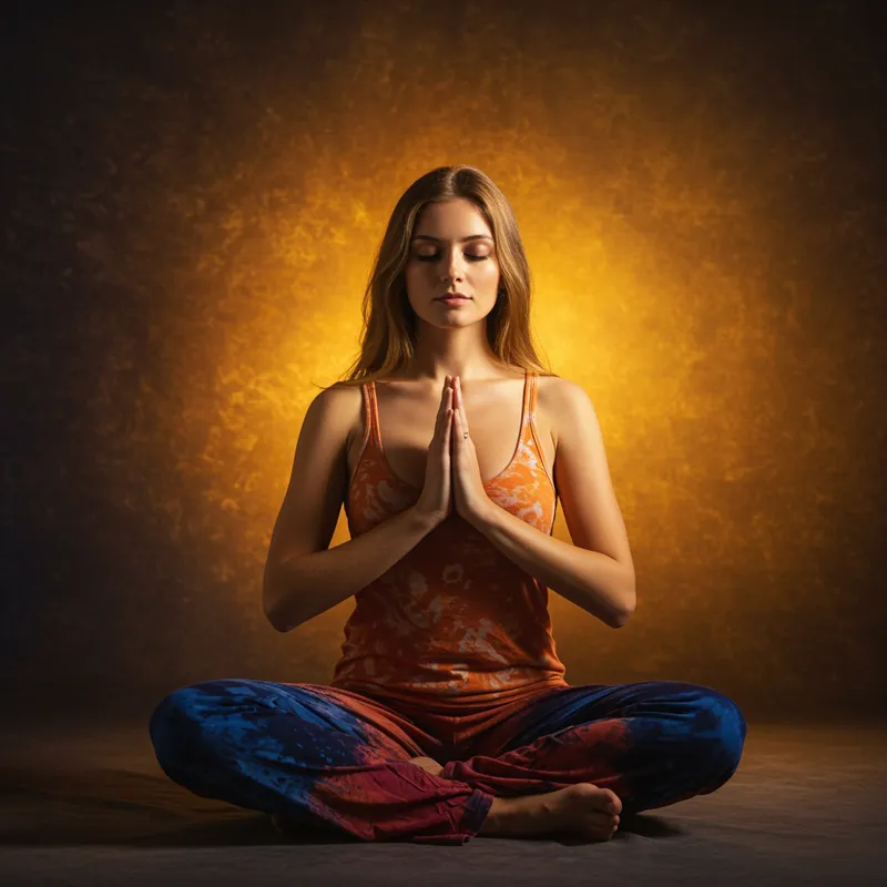 Tranquil Meditation in Impressionist Style